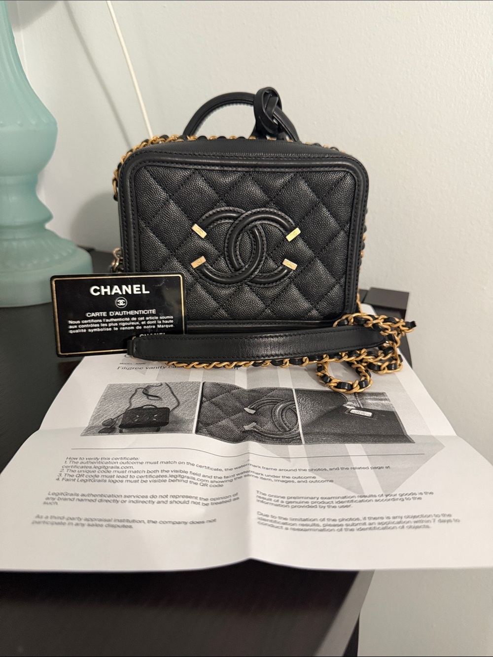 Chanel Vanity Case Filigree Small